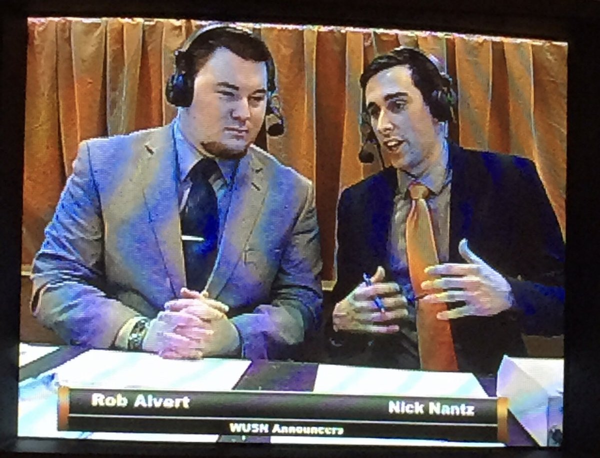 ByNickFarrell's tweet photo. Good luck to @Rob_Longo, who is putting on the headset tonight for the @hornets. 

Our final college broadcast together was more than a decade ago. (Ouch!)

#ShowMeWU meets the NBA! Go Jackets! 🐝 https://t.co/6ILYajQ1Ve