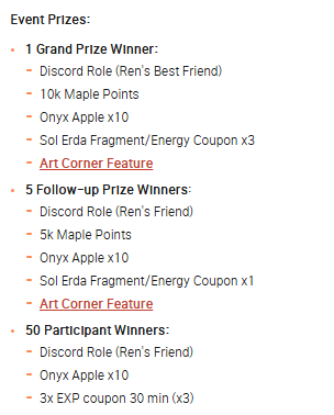 ZanielArt's tweet photo. I joined the Art Contest from Global #Maplestory community, I feel scammed. Even the votes are REACTION-BASE, so it's completely Bias. They gave me ONE onyx apple &amp; TWO 2x EXP Coupon for 30min. No Its not 3x, You can get 3x exp Coupon easily from event thats currently live. https://t.co/xj1H7tMf3e