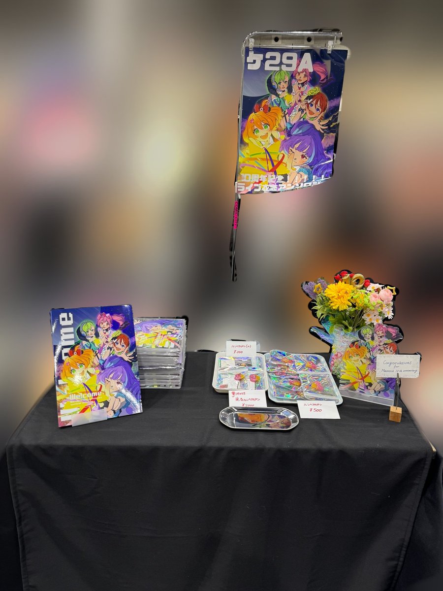 10th27341's tweet image. \\設営完了しました‼️//

【6号館A】ケ29a
にてお待ちしております❤️💜💛🩷💚

 #Δ10th衣装アンソロ