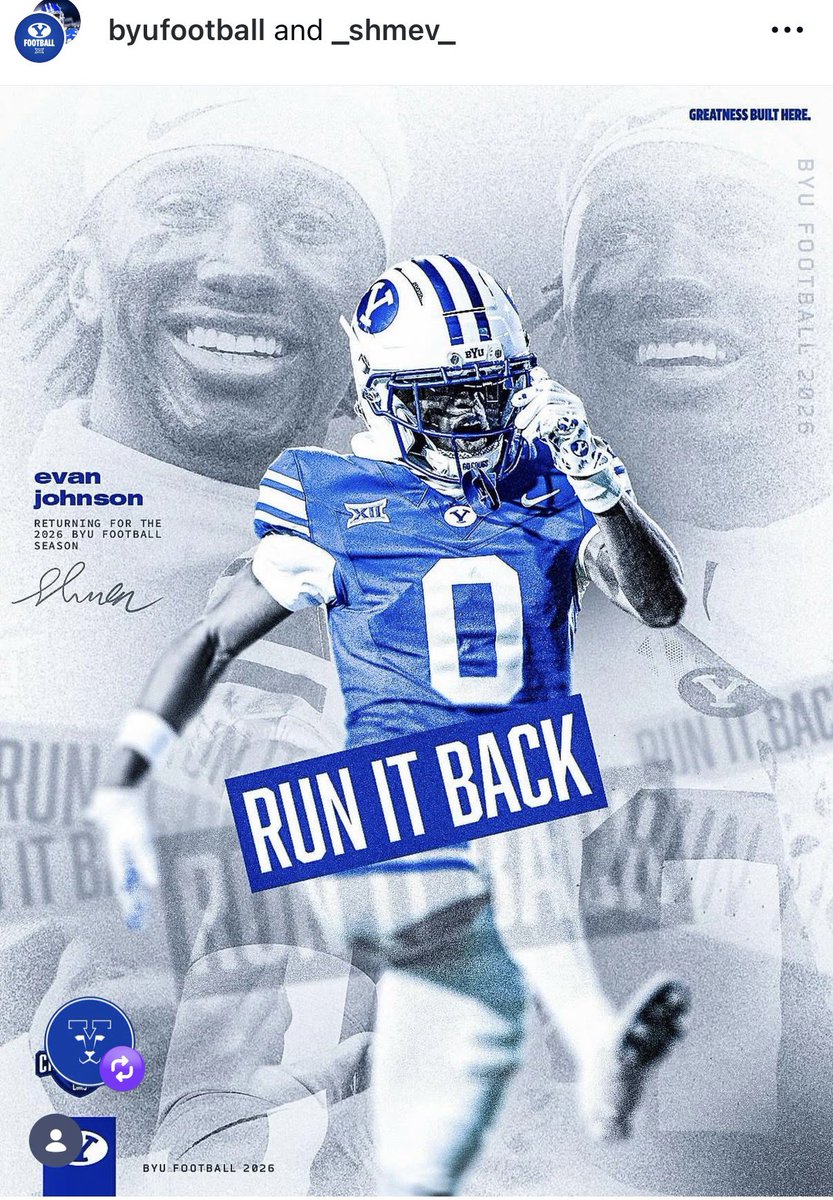 BYUPhillySports's tweet image. The whole byu starting defense is now officially running back. We lost no one to Michigan. Shmev aka Evan Johnson was the last piece. Let's go.