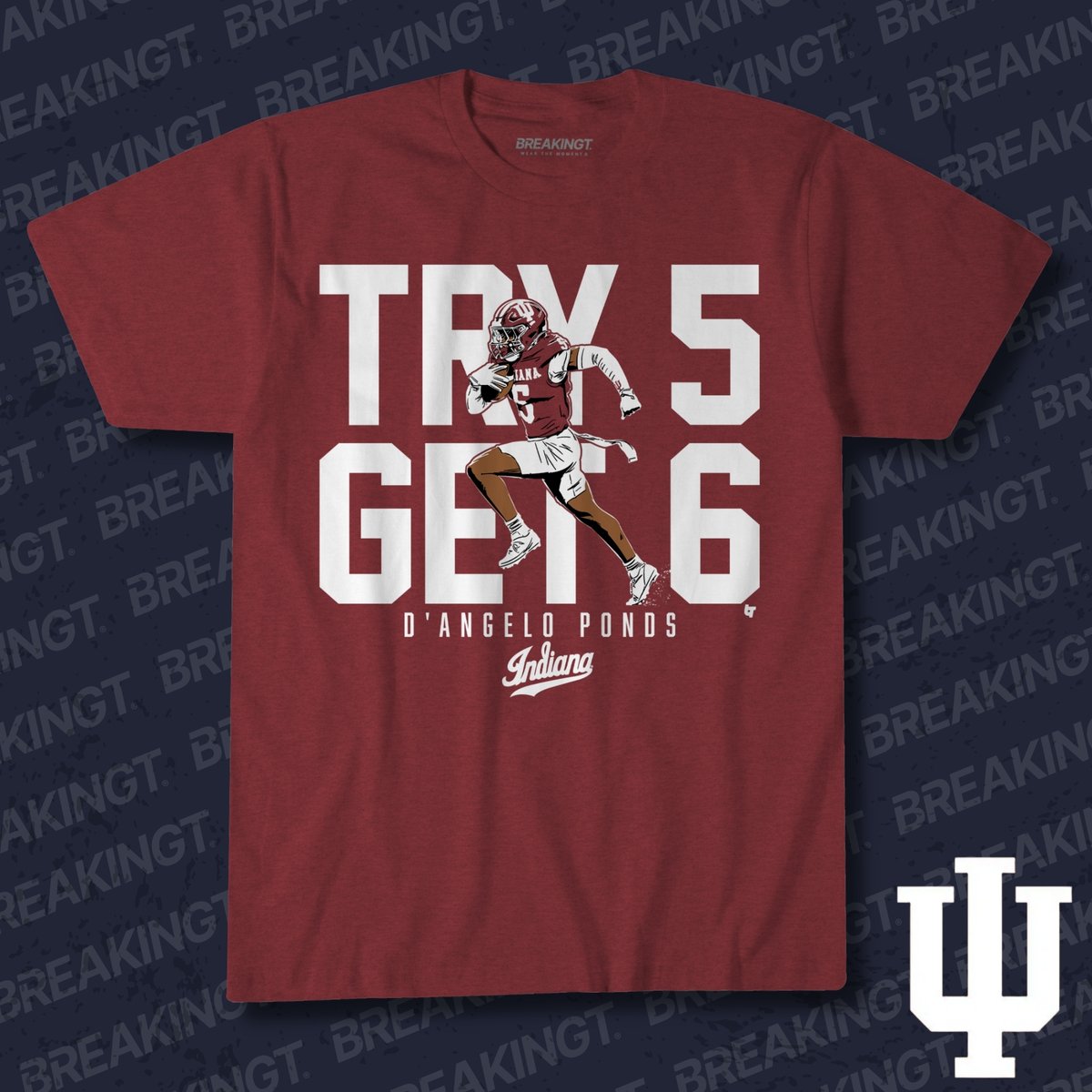 BreakingT's tweet image. WEAR THE MOMENT! Officially licensed and only available at BreakingT! #Indiana #Hoosiers #GoHoosiers #CollegeFootball #PeachBowl
