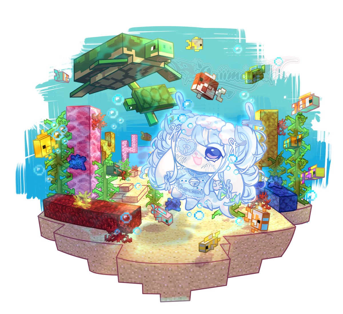 「cute feesh 𓆝 ⋆.」|❤️Mely❤️ Demon princess of hell ψ(｀∇´)ψ (36/50)のイラスト
