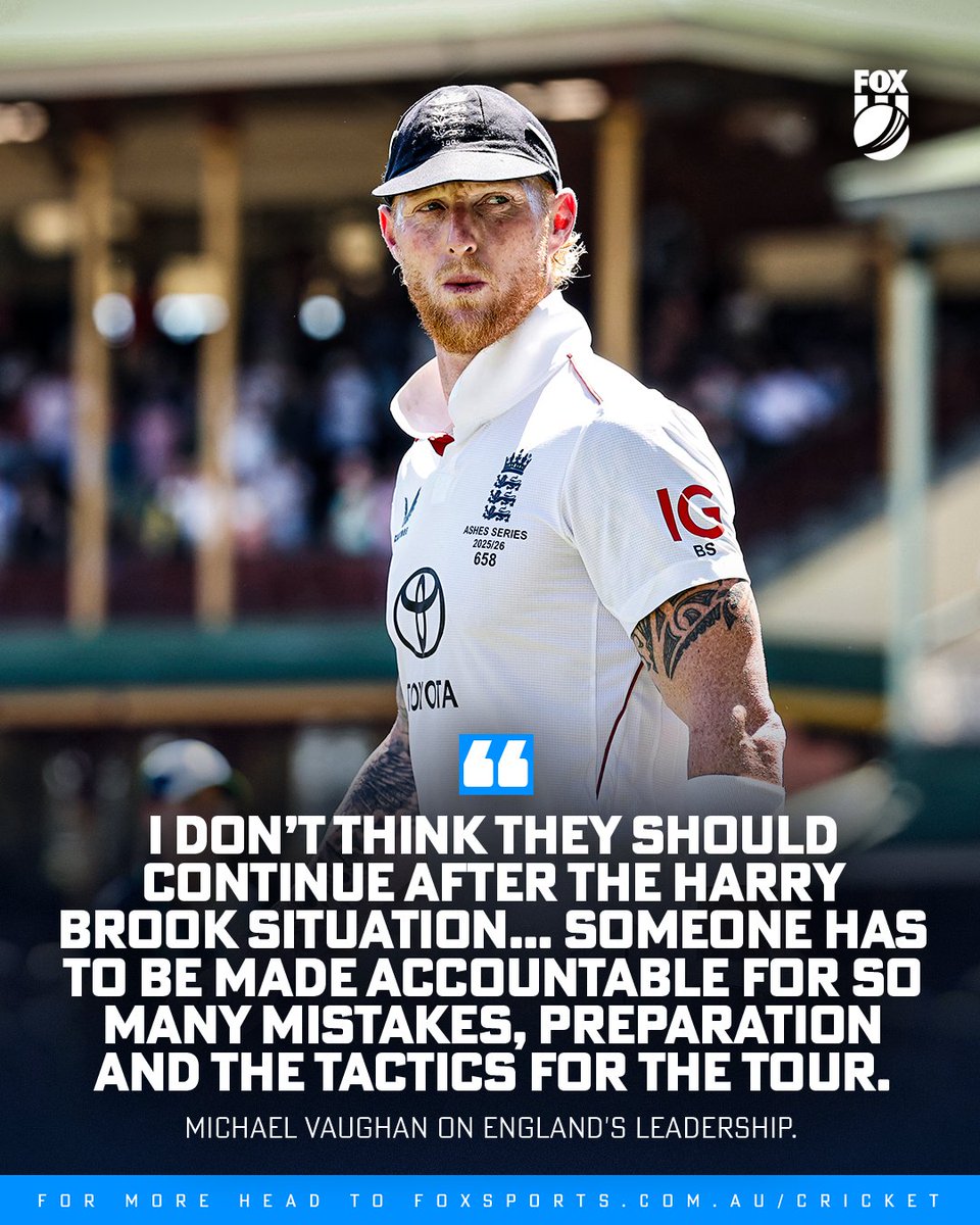 FoxCricket's tweet image. England's horrid #Ashes tour of Australia began before they even touched down in Perth, and a much-loved former captain has emphasised that his country cannot shy away from the fallout.

HIS REACTION 👉 bit.ly/49tT72B