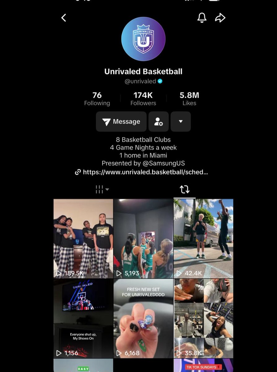 bueckers__'s tweet image. unrivaled reposting solely unrivaled content and then just randomly azzi’s recent tiktok is absolutely sending me lmao she’s admin’s fave fr 😭😭😭