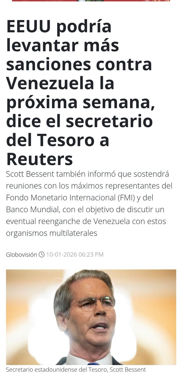 🚨 Advertencia | sobre el levantamiento de sanciones: no se puede premiar la impunidad
Desde Estados Unidos se ha planteado la posibilidad de levantar más sanciones contra el régimen venezolano. Esto sería un error grave e inaceptable mientras no se cumplan condiciones reales y