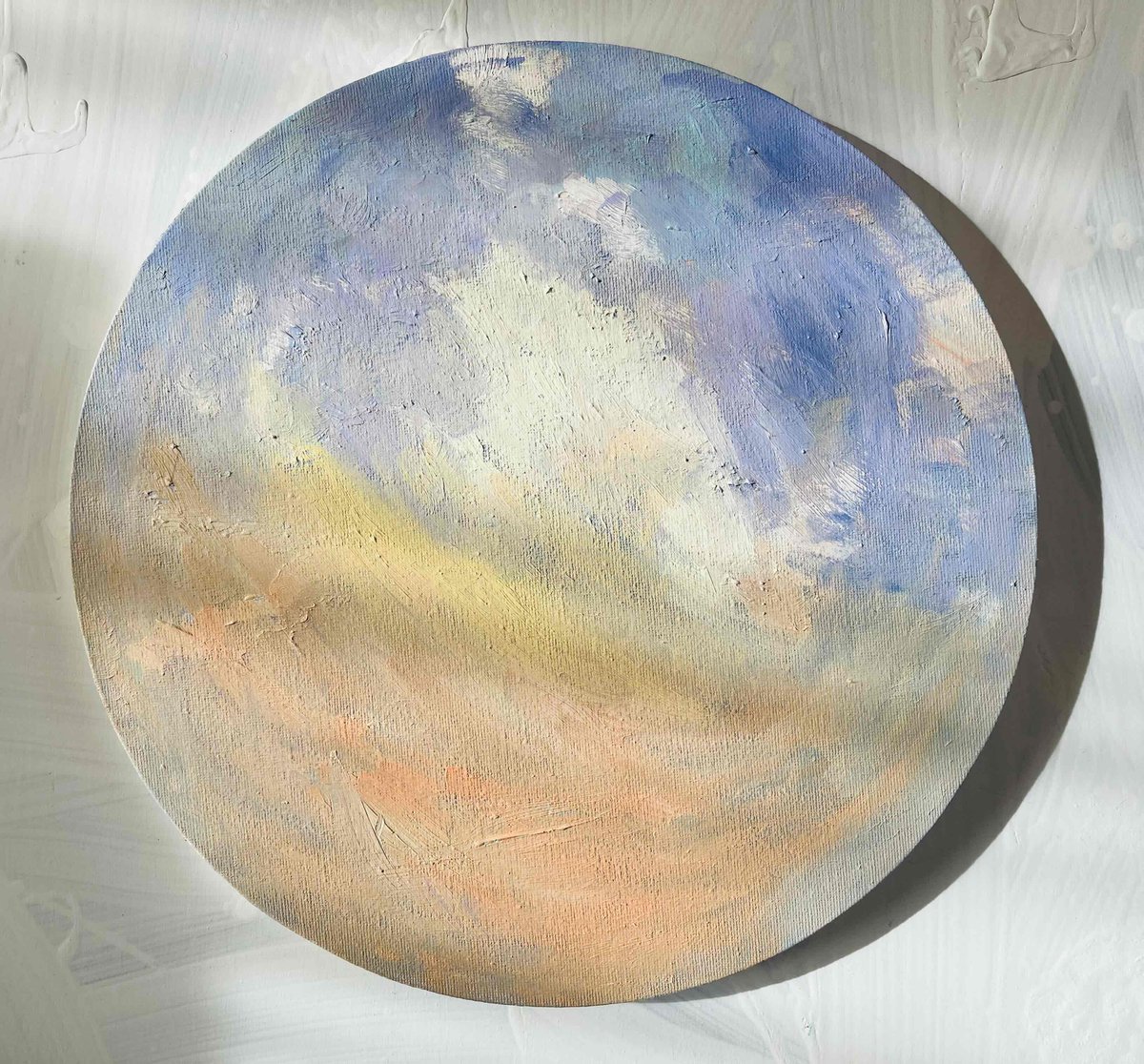 空 #油彩画 2026年 直径30㎝