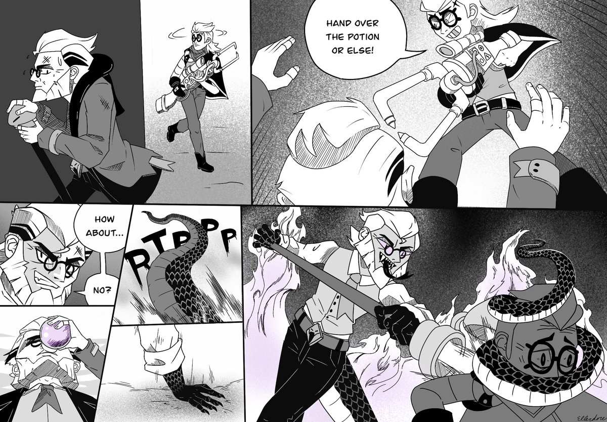 Ellerdore's tweet image. May I please headcanon it as a hypercharge form? 🥹