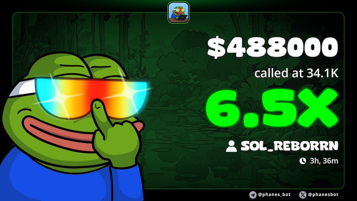 Solana_Reborn's tweet photo. 6x up on my call on $488000 🚀💹💎💸
Dm https://t.co/QuF8JxlEun to join my vip group 
I barely post here on x
Ca>
pepe8BiZfgwVSXzRTunRuuhjFC3eSxApbGD6nPWo8yg
#solanamemecoin #Iran #AFCON2025 #KingRezaPahlavi #FarrhanaBhatt #gmgn #phantom #cepostaperte #Crypto #sui #ethereum #btc https://t.co/vFC07oiJGN