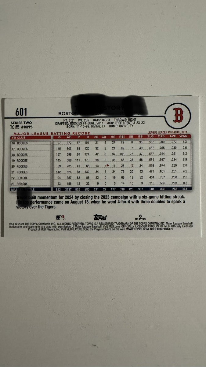 StatLineSleuth's tweet photo. Guess the former @Rockies  and current @RedSox player https://t.co/H9YNLpfT6m