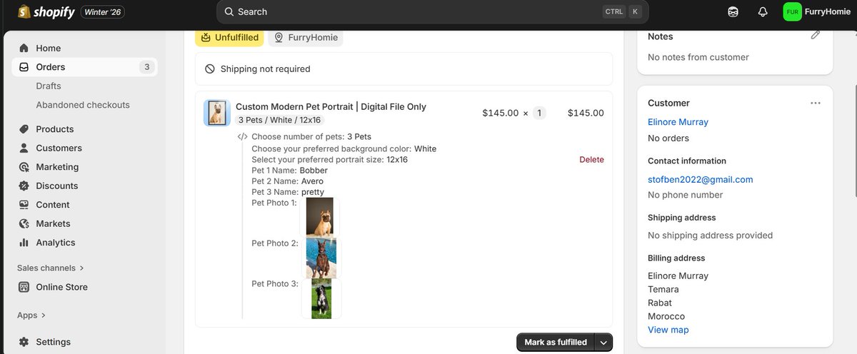 mubenweb's tweet image. Just crushed the final tech hurdle in the product page 🫨

The uploaded pet photo was ghosting in order details.

 total fulfillment nightmare.
 
Grabbed solid code from OnHOW, used @antigravity
to swap the broken part
 
and Boom
 
pet pics now are finally show up in my admin🎊