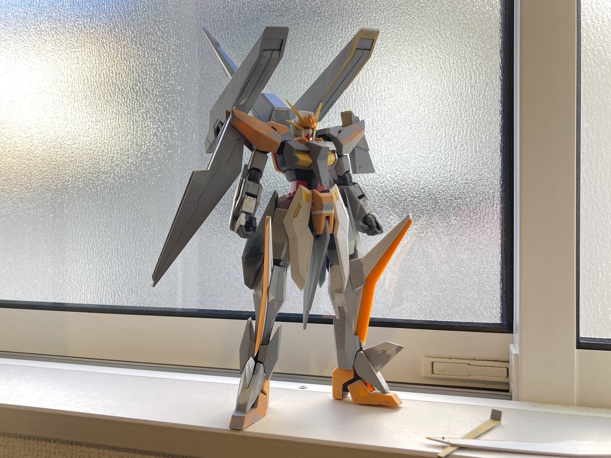 3年ぶり？くらいに見つけたアリオス
全身クタクタでパーツも結構無くしてる！
#ガンプラ