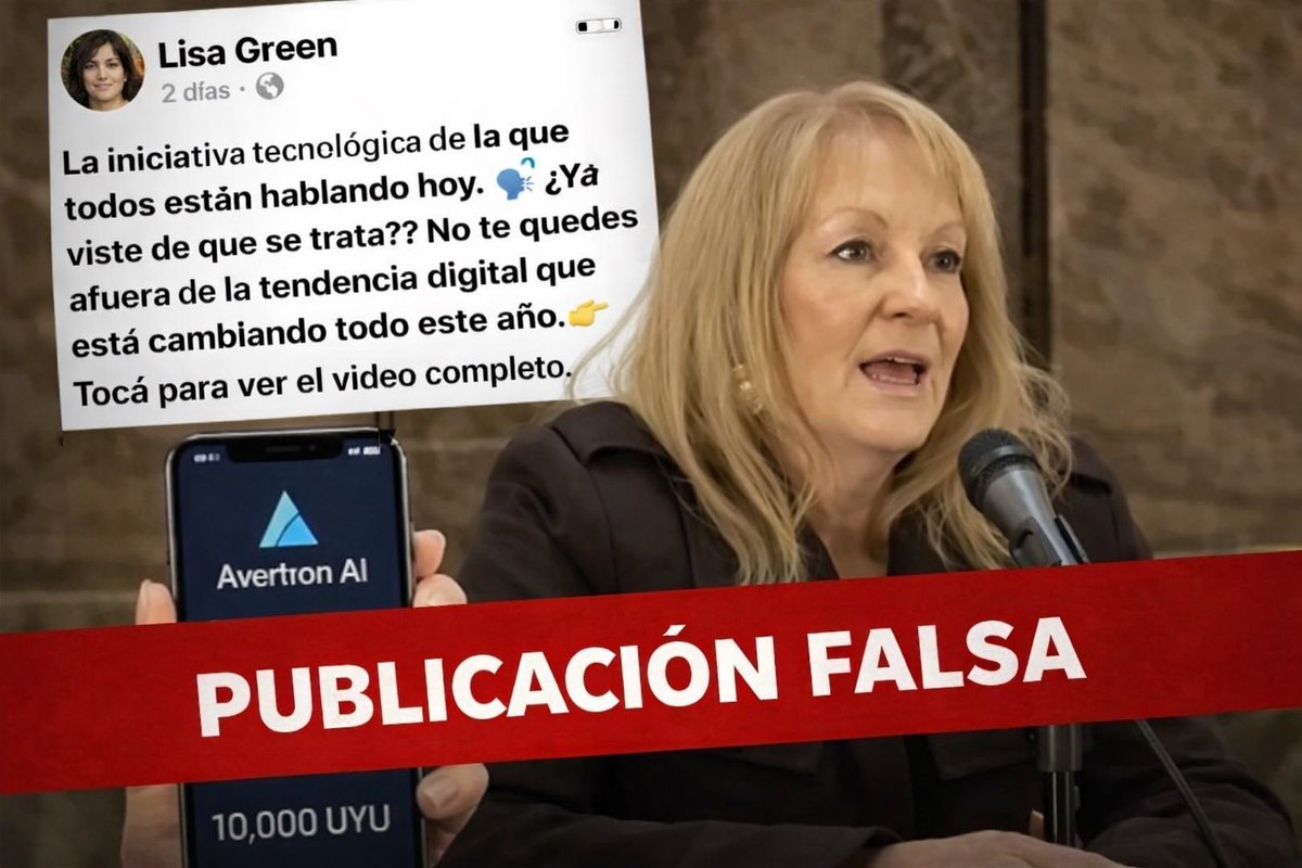 🚨 NO SOY YO. Esta publicación es falsa. 

Cuidado con las estafas digitales. Esto está creado con inteligencia artificial.