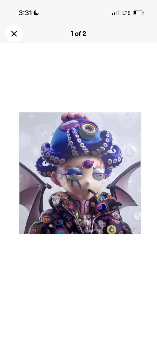 Clone X murakami signed prints available Edition of 300 1 of each