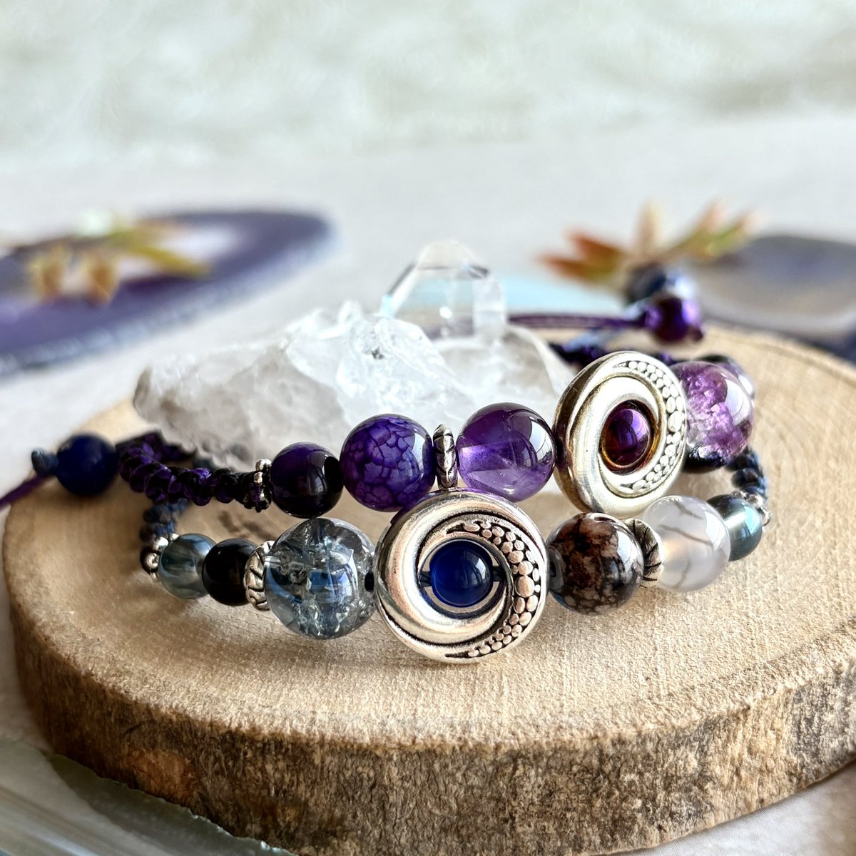 三連休はフォロワーさんが増えるらしい 天然石やガラスを使って幻想的