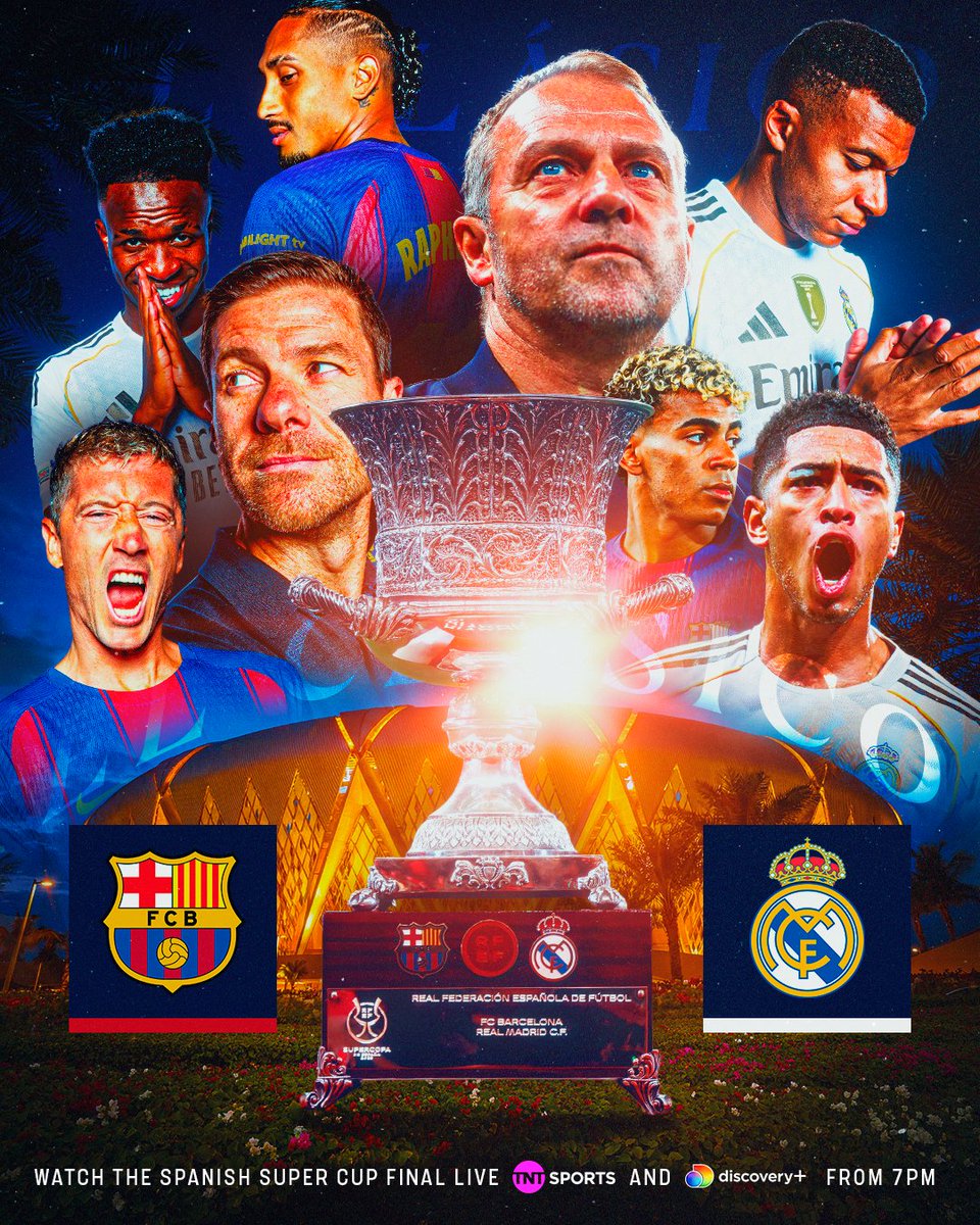 SiaranBolaLive's tweet image. #MATCHDAY #SupercopadeEspaña 

Barcelona vs Real Madrid
K.O 02.00 WIB
Streaming

Share Link 👇👇