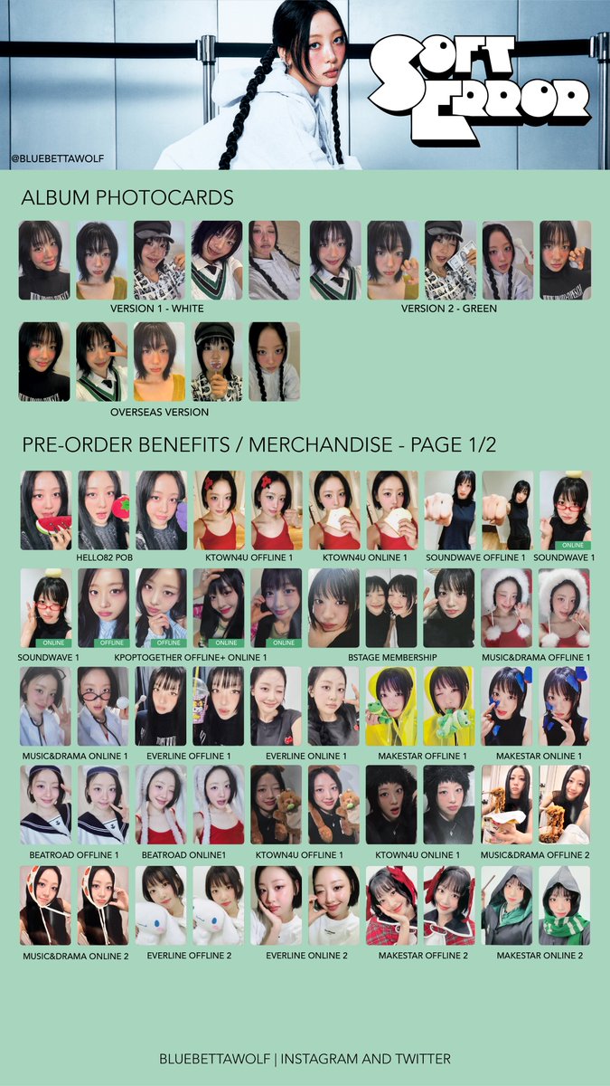bluebettawolf's tweet photo. Yves "Soft Error" Template - Soft Error Era Template (Album Photocards + POB) - Last Updated: 2026.01.10
@Yves___official #์ด๋์์๋
#์ด๋ธ #Yves #Soap #SoftError ์ด๋ฌ์ ์๋
์จ๋ฒ ํฌํ ์นด๋ ํฌ์นด pc poca photocard ์ด๋ธ https://t.co/xTX6gnc7Ml