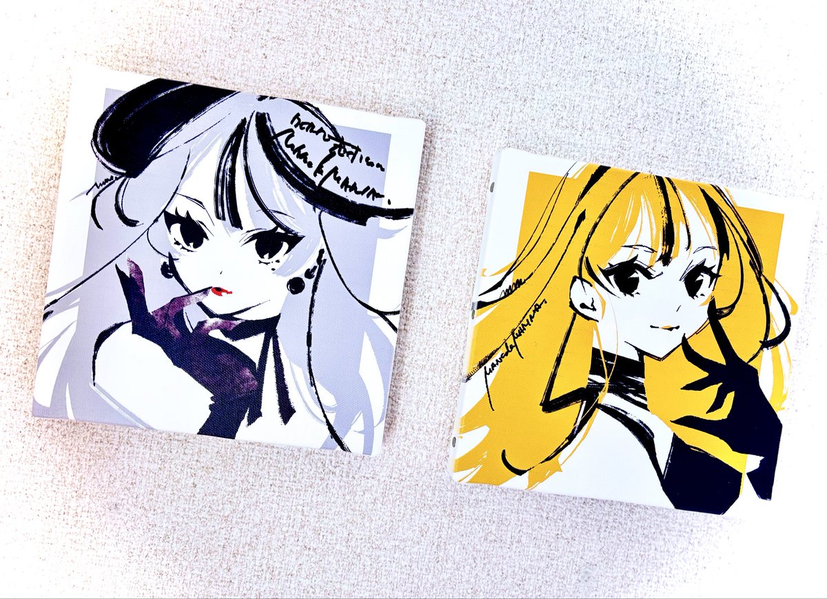 昨日またまのでまりな先生の個展にお邪魔しました ミニキャンバス再販