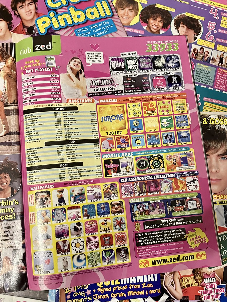 xboxbodywash's tweet image. I made this top of a ringtone ad from a Tiger Beat magazine I've kept since 2007