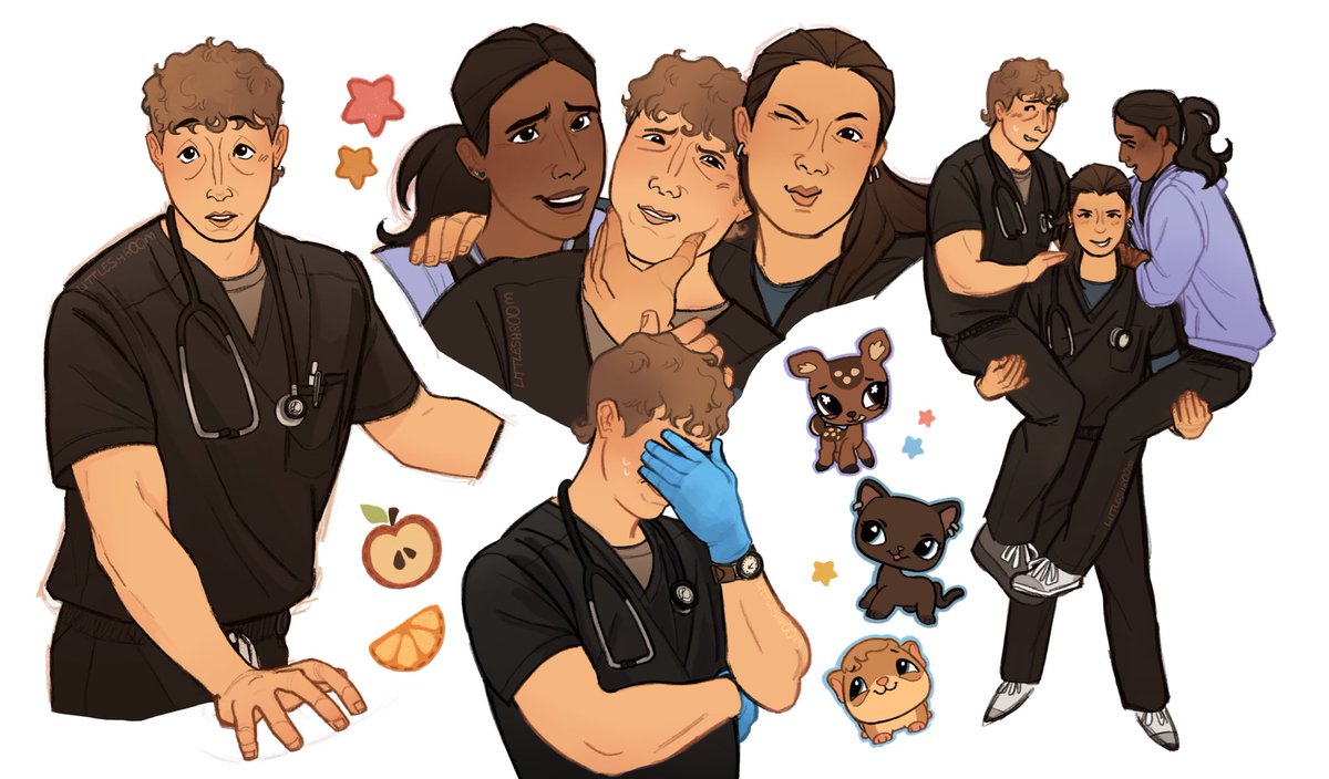 Littleshr00m's tweet image. Some Whitaker, Santos and Javadi!!
#thepittseason2 #thepittfanart