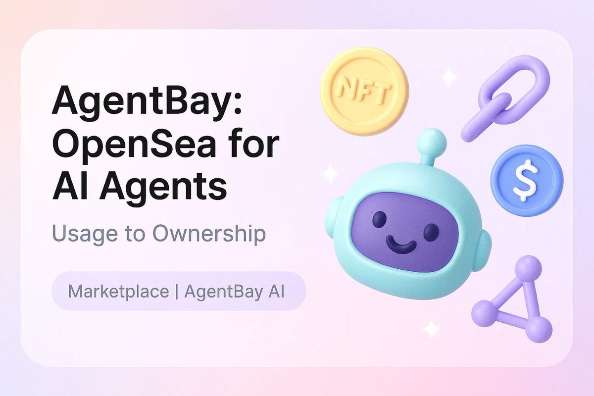 OpenSea for AI Agents — not another chatbot mall 🌊 Use an agent. Own a  piece of it. From usage → ownership → upside 🔑👀This is AgentBay — where AI  stops being rented