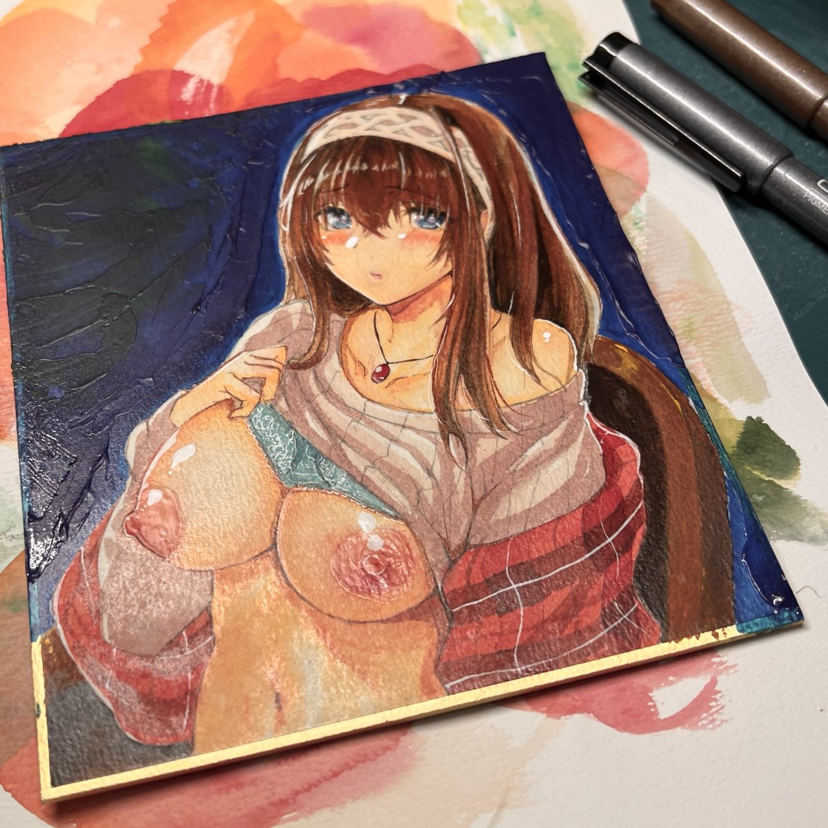 ミニ色紙で色々テスト 