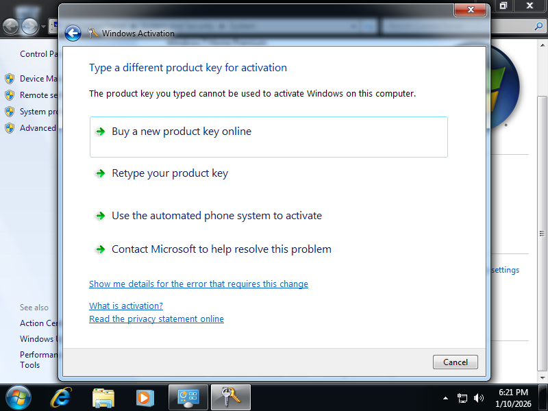 TheBobPony's tweet image. The key has been redacted from activation. 🥀
