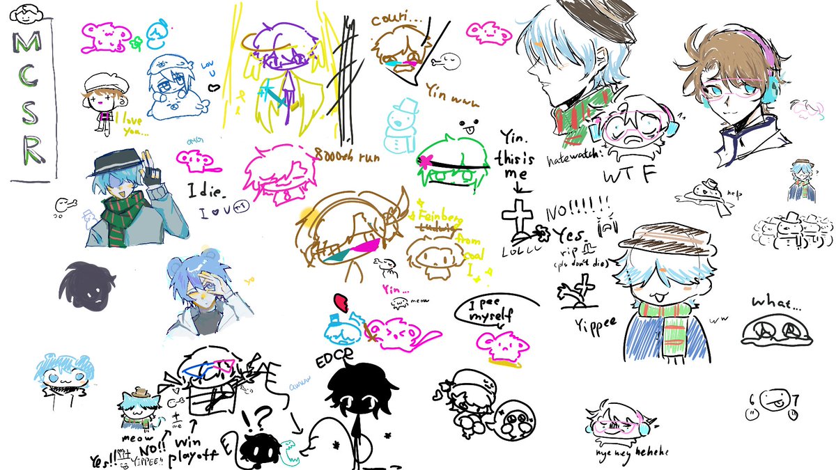 Ceram_Ruo's tweet photo. Doing a lot of mcsr art with @B437Lin @Ghoulybot__Xox @rawdrugz 
i have so much fun

#mcsr #mcsrfanart https://t.co/sqqq2JH760