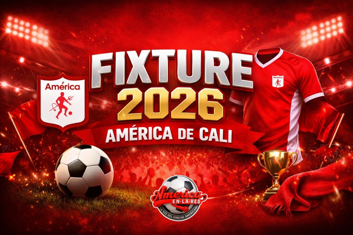 Americaenlared's tweet photo. 📰🔴 FIXTURE DE AMÉRICA – LIGA BETPLAY I 2026 (FECHAS 11 A LA 19) HORARIOS CONFIRMADOS ⏰✔️

📍 Fecha 11
🆚 Deportes Tolima
🏟️ Pascual Guerrero 
📅 Domingo 15 de marzo
⏰ 4:10 p.m.

📍 Fecha 12
🆚 Águilas Doradas 
🏟️ Por confirmar 
📅 Viernes 20 de marzo
⏰ 4:00 p.m.
 
📍 Fecha 13
🆚 Llaneros 
🏟️ Pascual Guerrero 
📅 Miércoles 25 de marzo 
⏰ 8:00 p.m.

📍 Fecha 14
🆚 Independiente Medellín 
🏟️ Atanasio Girardot 
📅 Domingo 29 de marzo
⏰ 6:20 p.m.

📍 Fecha 15
🆚 Bucaramanga 
🏟️ Pascual Guerrero 
📅 Jueves 2 de abril
⏰ 4:10 p.m.

 📍 Fecha 16
🆚 Cúcuta 
🏟️ General Santander 
📅 Domingo 5 de abril 
⏰ 5:00 p.m.

📍 Fecha 17
🆚 Millonarios 
🏟️ Pascual Guerrero 
📅 Domingo 19 de abril 
⏰ 4:10 p.m.

 📍 Fecha 18
🆚 Deportivo Cali 
🏟️ Palmaseca 
📅 Sábado 25 de abril 
⏰ 6:10 p.m.

 📍 Fecha 19
🆚 Deportivo Pereira 
🏟️ Pascual Guerrero 
📅 Por confirmar 
⏰ Pendiente.

💾 Guarda esta publicación para que no te pierdas ningún partido de @AmericadeCali 🇦🇹