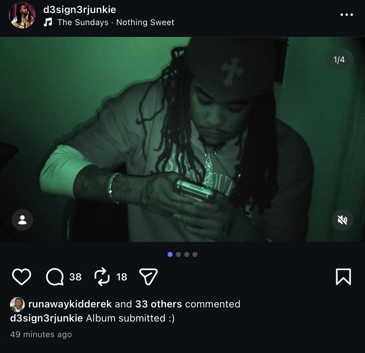 STRAPPEDUS's tweet image. Sk8star says his album “Designer Junkie” is turned in &amp;amp; otw 👀🛍️🚨