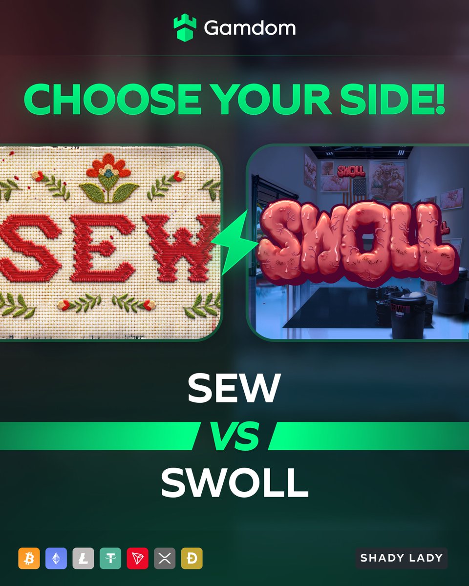 🎰 Battle of the Slots: Shady Lady! 🎰

🪡 Sew 🆚  Swoll 💪

Drop your userID below with your reply &amp; 🔁 for a shot at FREE spins! 🎁

*KYC Lvl 2 verified Gamdom users only
