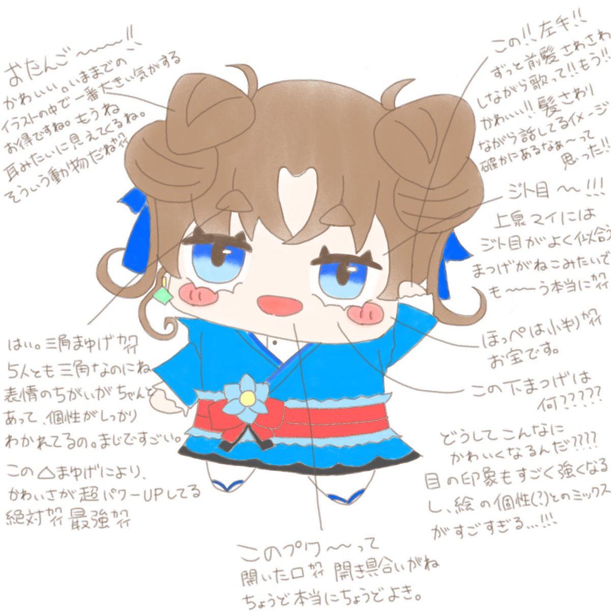 uwawa_uwaa's tweet photo. 推せ思風ミニ上泉さん〜❕+ちょいレポ
 #MBWファンアート部 https://t.co/lw3hRaKTGE