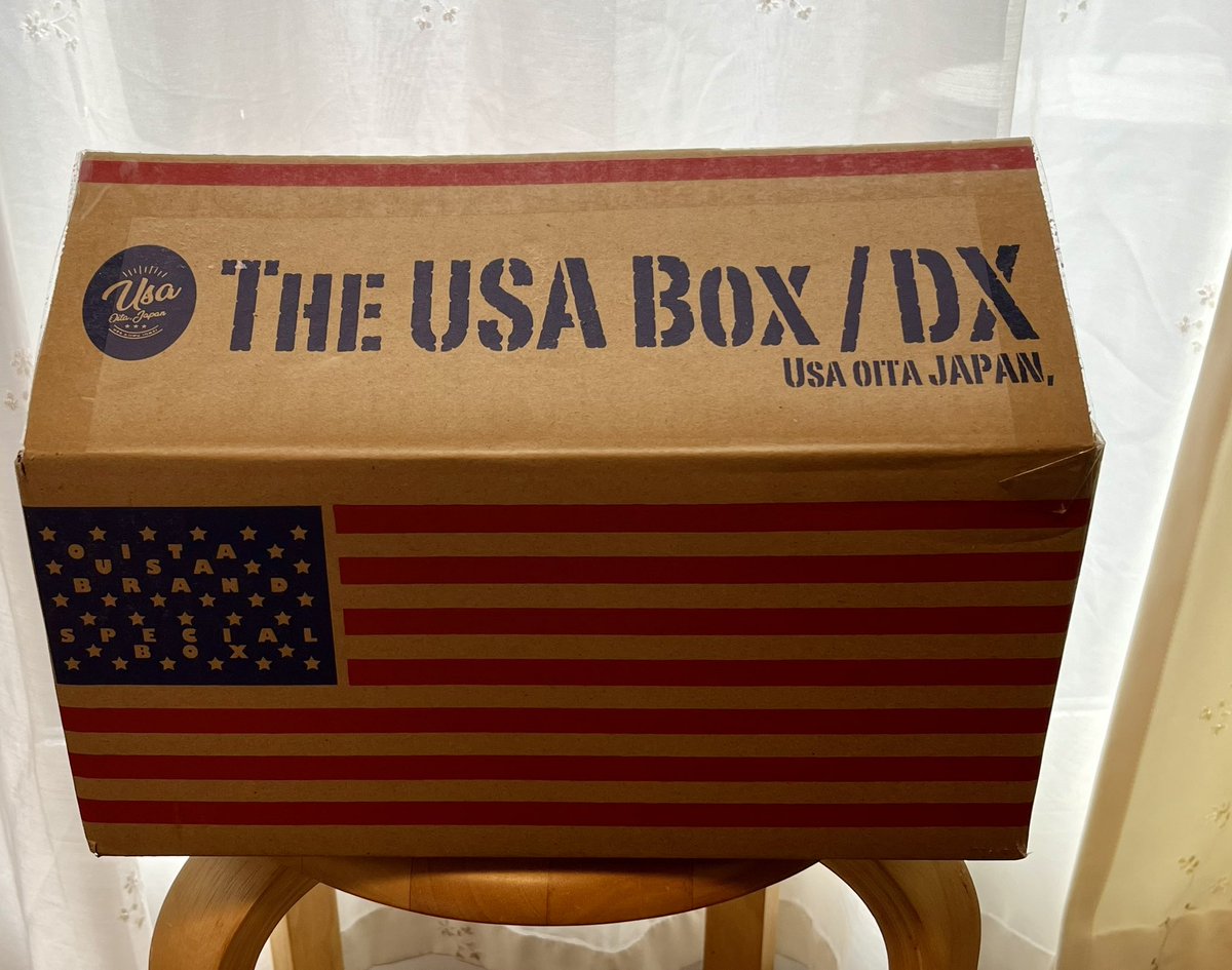 yyoko32's tweet photo. THE USA BOX / DX 📦✨
FROM USA, OITA, JAPAN

今年も届きました！
(大分県宇佐市ふるさと納税返礼品)

#USA #UsaCity #Oita #Japan #HometownTax #ふるさと納税 #宇佐市 #大分県 https://t.co/sOhdNRhnzO