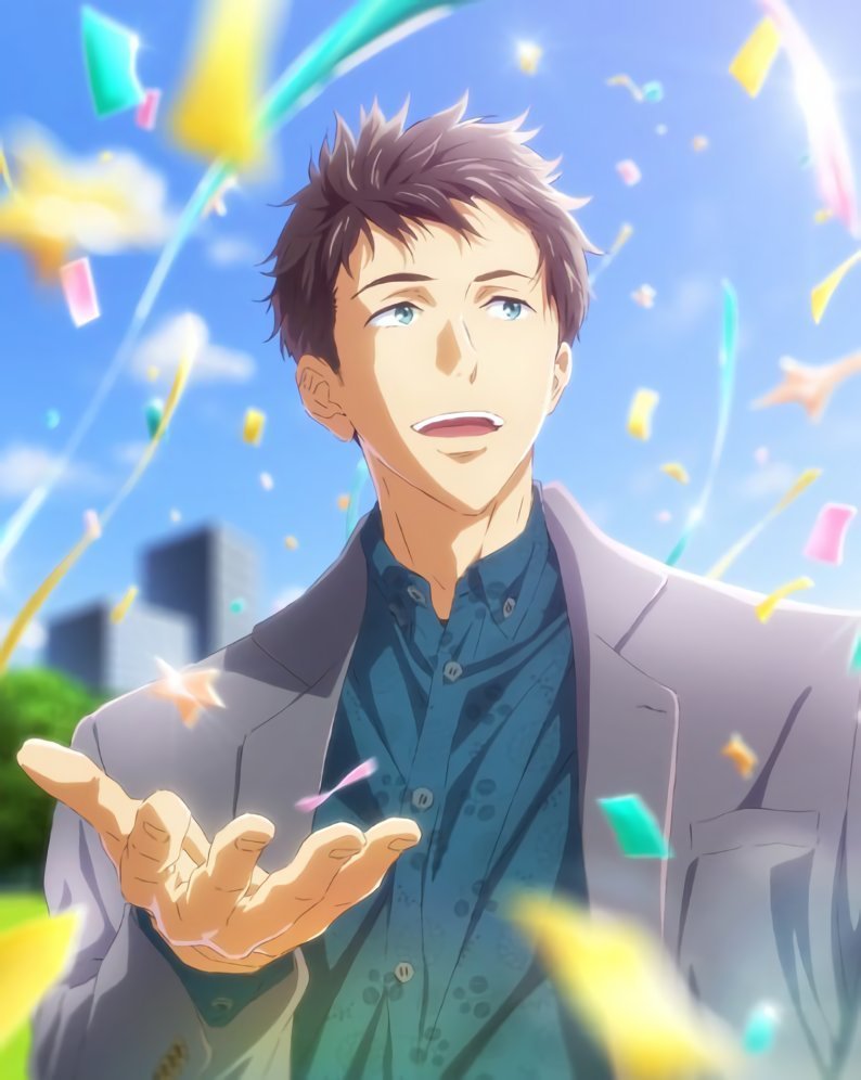 Happy birthday to Sousuke's voice actor, Yoshimasa Hosoya (細谷佳正) <a href="/hosoya_info/">細谷佳正 YOSHIMASA HOSOYA</a> ! 🎉💚🦈