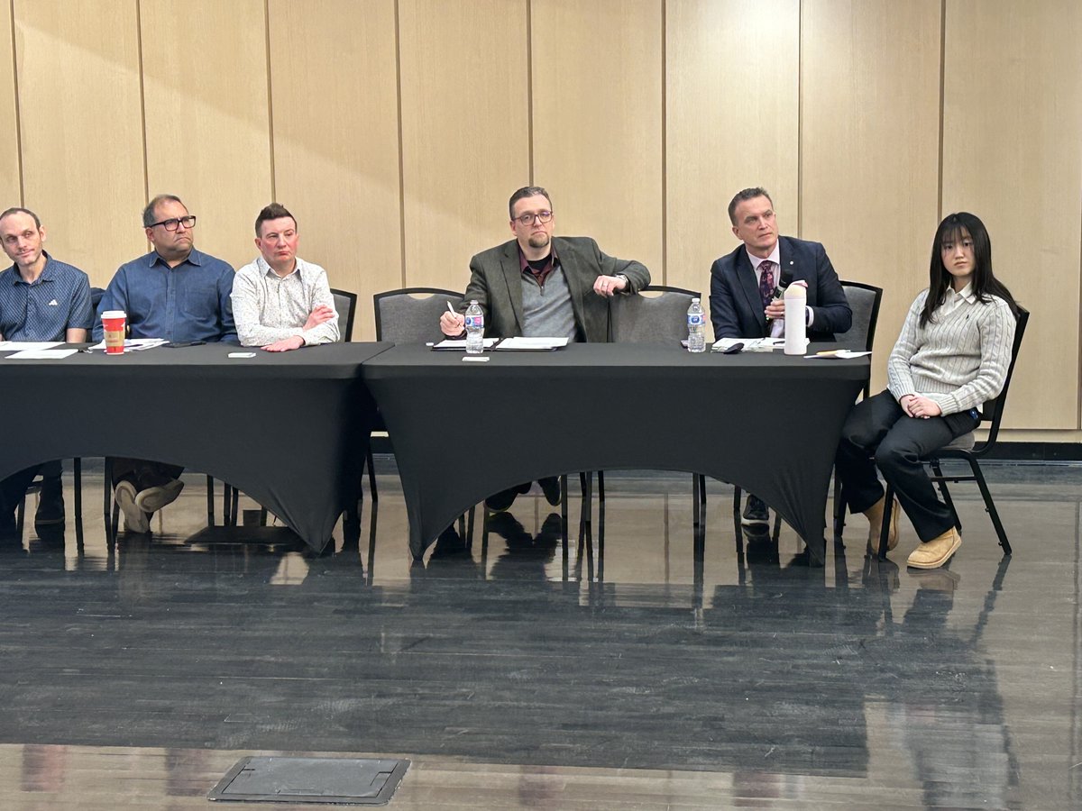 PeterGuthrie99's tweet photo. Today I attended an Education Advocacy & Information Session in Airdrie alongside educators, parents, school leaders, and community partners. These conversations matter because education is one of our most important public trusts, shaping the future of our children.

What we heard was clear: overcrowded classrooms and growing student needs are making teaching increasingly difficult. Recent labour disputes highlighted not just contract concerns, but a broader lack of professionalism, transparency, and respect for educators and taxpayers.

The Progressive Tory Party of Alberta is committed to rebuilding trust through:

· Good-faith negotiations
· Transparency around class size and classroom complexity
· Dedicated funding to support students with complex needs
· Responsible, outcomes-based investment in education
Collaboration - not confrontation. Respect for educators. And a system that puts kids first.

Thank you to everyone who shared their perspectives today.
#SupportTeachers #StudentsFirst #abpoli #ableg #alberta #tory #abtory