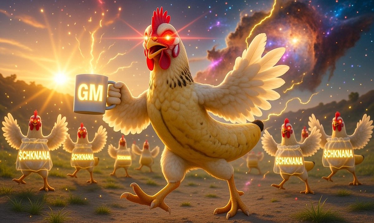 ChickenanaToken's tweet photo. GM flock! $CHKNANA waking up laser focused 🐔🍌🚀

Final 23% loading – ready for today's slip to moon?

Buy 👇
https://t.co/nbt8AZZP3u

$CHKNANA $NIBI

NFA • DYOR • Just memecoin chaos 🐔🍌 https://t.co/WRzydxMpYS