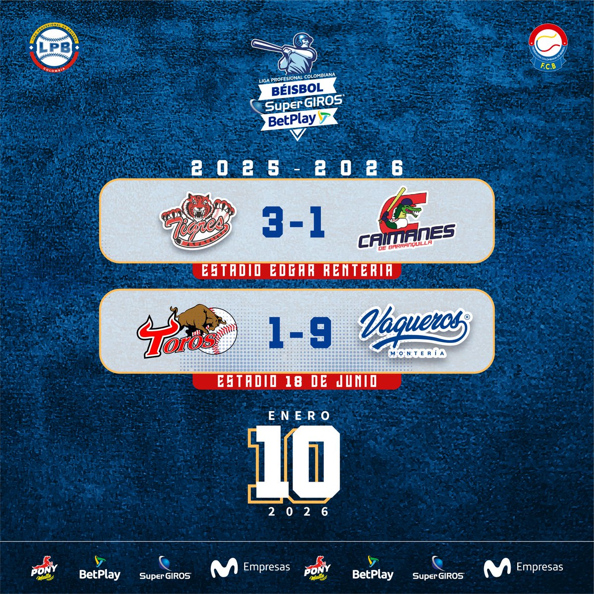 Liga Profesional de Béisbol Colombiano tweet media