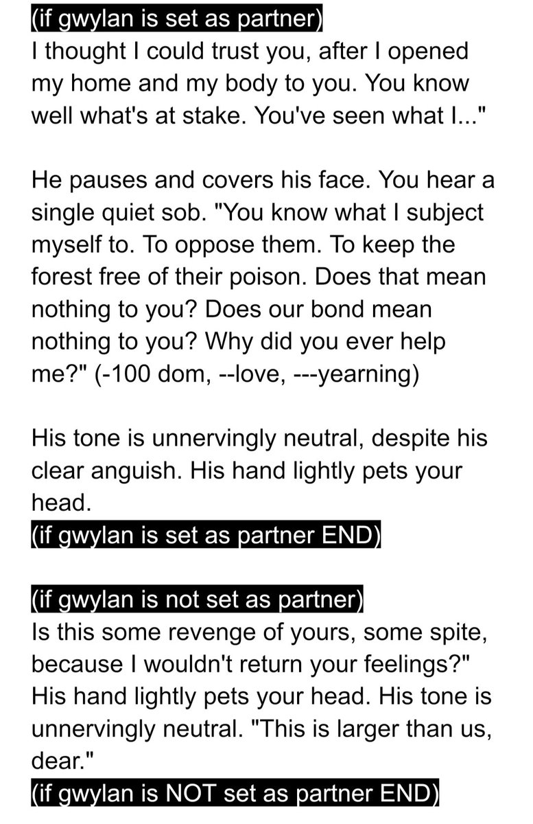 laphoswave's tweet image. The Soft Bad End Intro if you have the Auriga Scar. I'm posting screens bit by bit. They're in order. I cut out repeating/completely uninteresting parts (I may upload specific parts later if you ask nicely). I may draw a logic tree later...