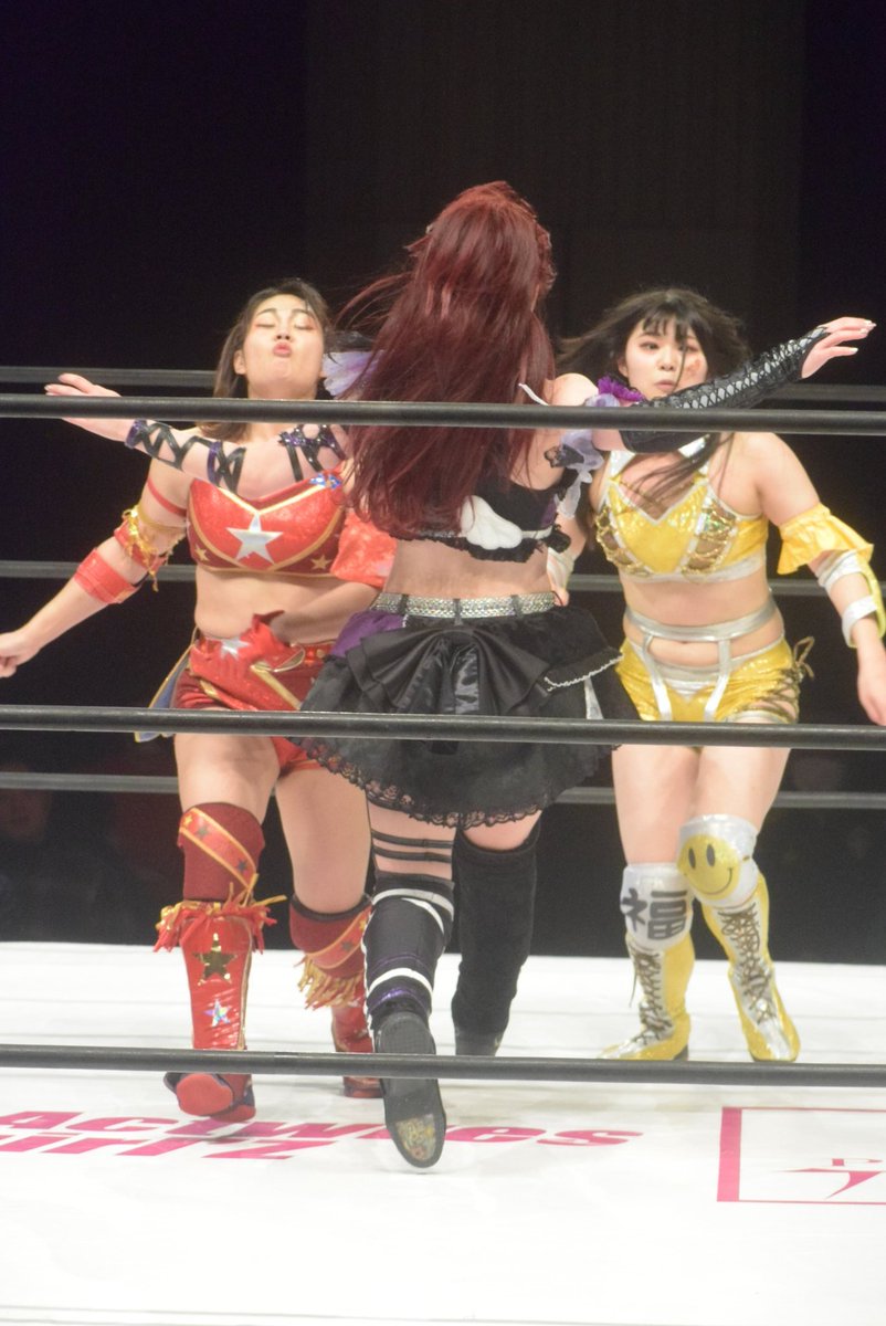 才原&弥福vs入江&梨央⑰ しかし入江もダブルネックブリーカーで上手く