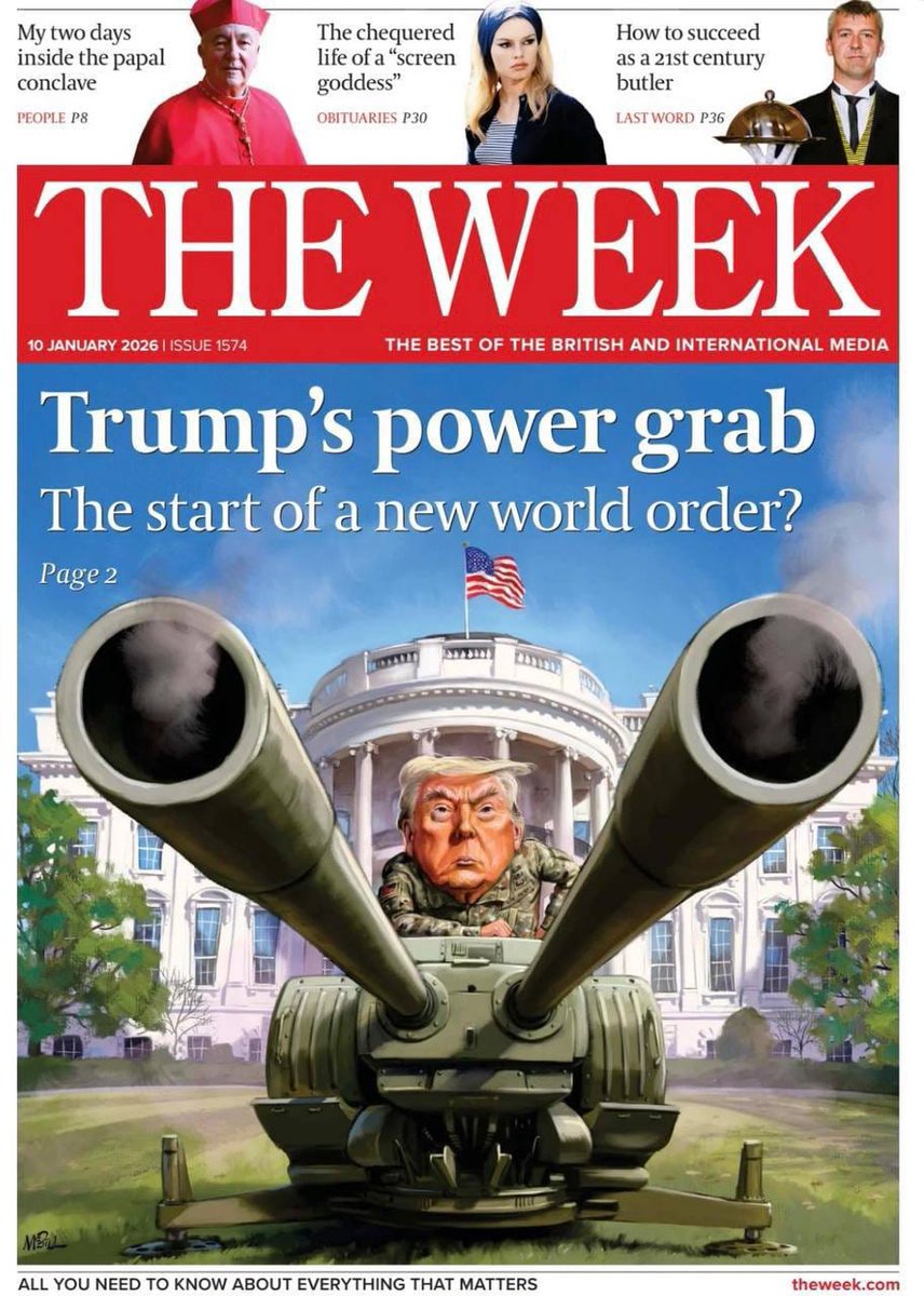 UpendrraRai's tweet photo. Cover Page of the latest issue of the #BritishVersion of the weekly magazine 'The Week'. https://t.co/3403PiFDvA