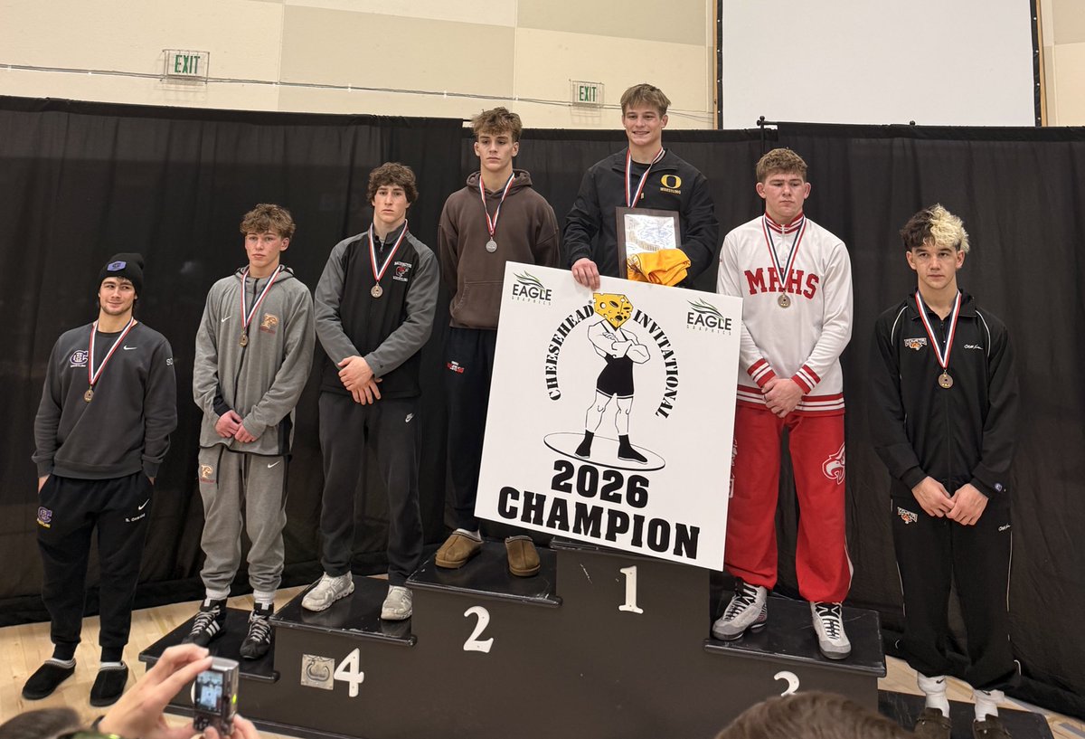 🚨 2026 #Cheesehead 150 Podium 🚨

Congrats to all wrestlers!