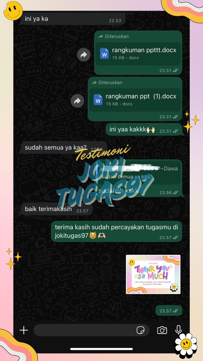 JOKI BERBAGAI TUGAS✨ tweet media
