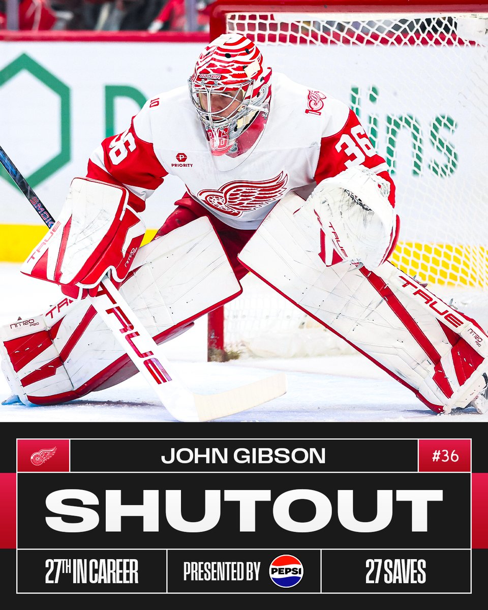 NHL's tweet photo. GIBBY!!! 🙌 

John Gibson picks up his third @pepsi shutout of the season! https://t.co/UZ0A1R4MTr