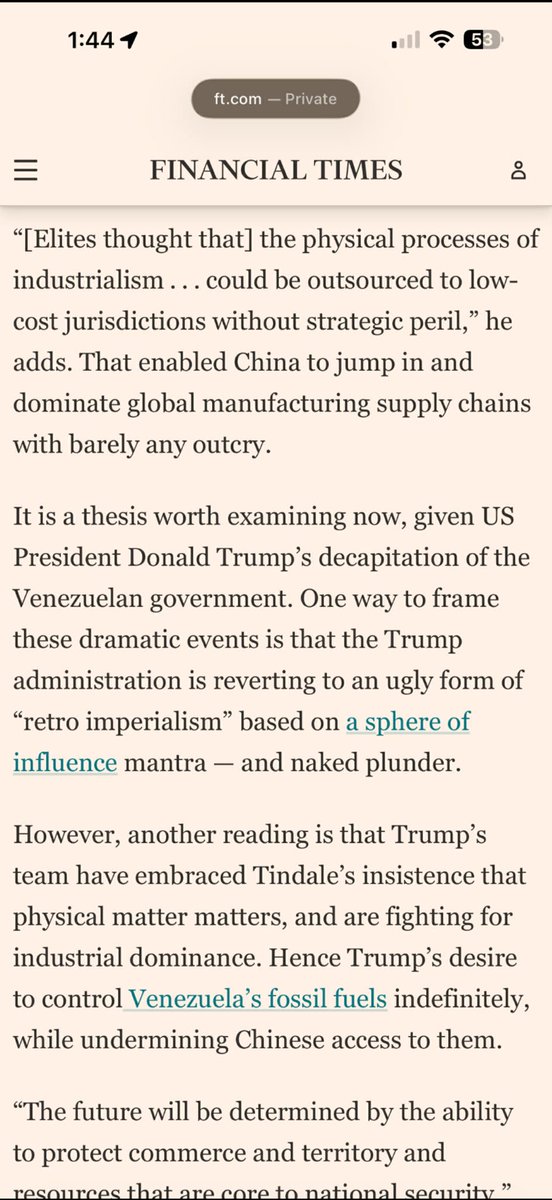 matt_barrie's tweet image. It appears one of @ctindale essays has caused a ‘frisson in the White House’

ft.com/content/572b40…

Essay here

open.substack.com/pub/ctindale/p…