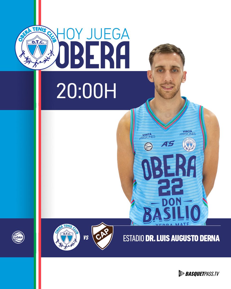 OberaTenisClub's tweet photo. ¡𝗛𝗢𝗬 𝗝𝗨𝗘𝗚𝗔 #𝗢𝗕𝗘𝗥𝗔!

#VamosOberá #VamosMisiones 🩵 https://t.co/Afelfvz2ax