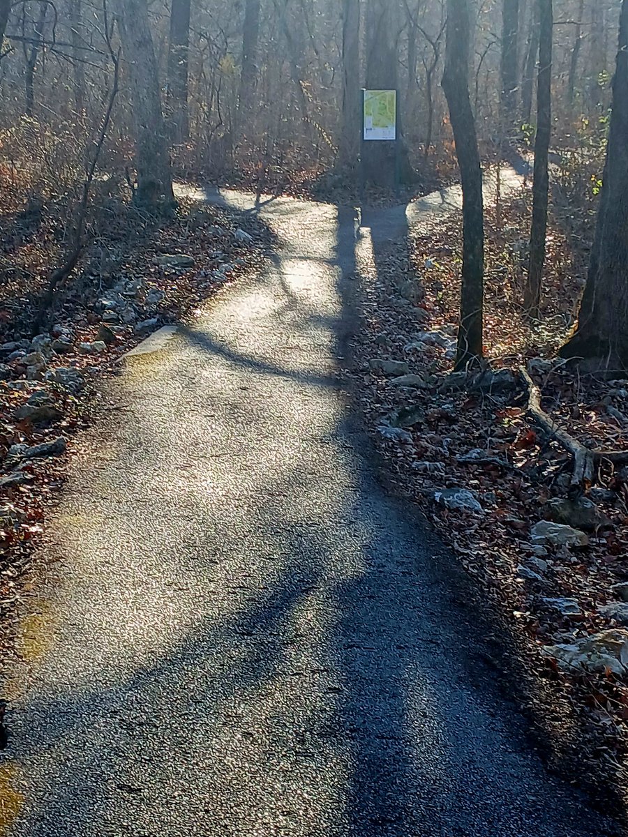 okbreakers's tweet image. Friday was a nice day for a hike. The people were unusually friendly. When I came to this spot on the trail, I thought that in life I always pick the wrong trail. That's why I learned to let Jesus choose the trail. He has walked this trail of life before. He knows the way.