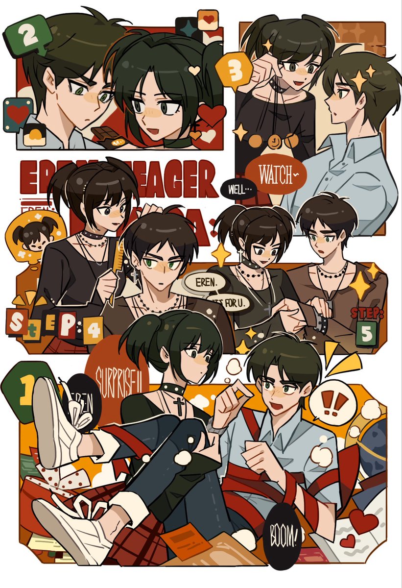 AgnesLava93511's tweet image. Gift! 🎁🎀

* commission

#AttackOnTitan #shingeki #進撃の巨人
#eremika #エレミカ