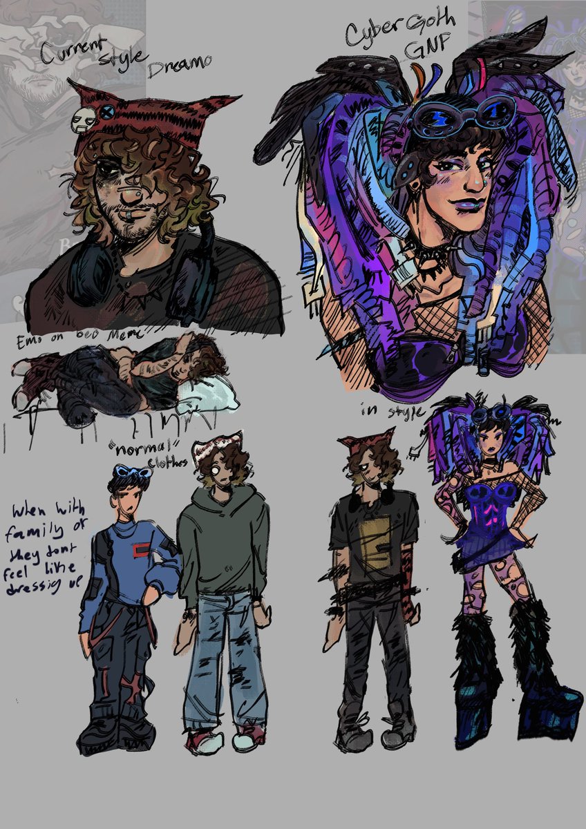 LYNKATcj's tweet image. Not exactly a redesign but just my current style I think #dreamfanart #dnffanart #gnffanart