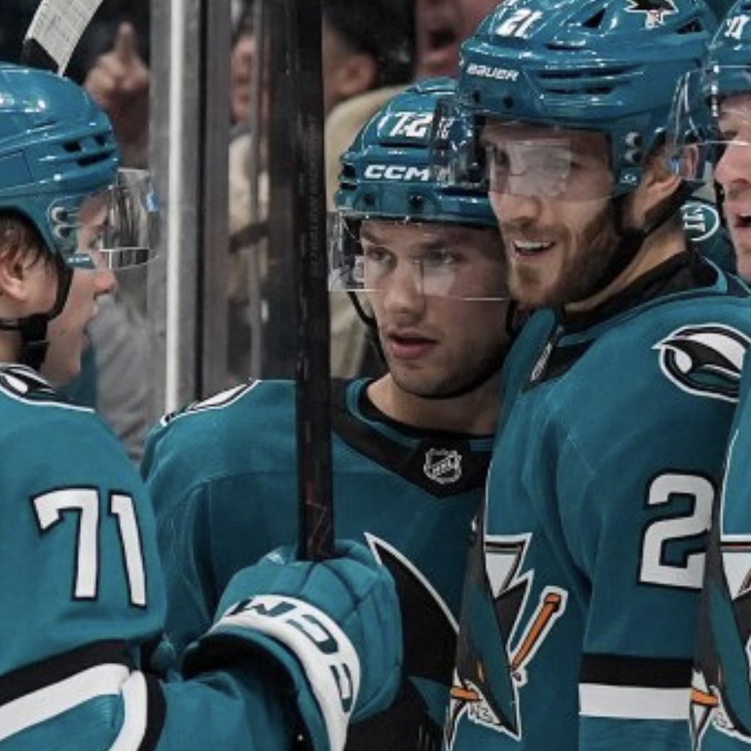 fairyeky's tweet photo. thinking about how they both got resigned and both get to be sharks together for a while https://t.co/kGVLvTqosd