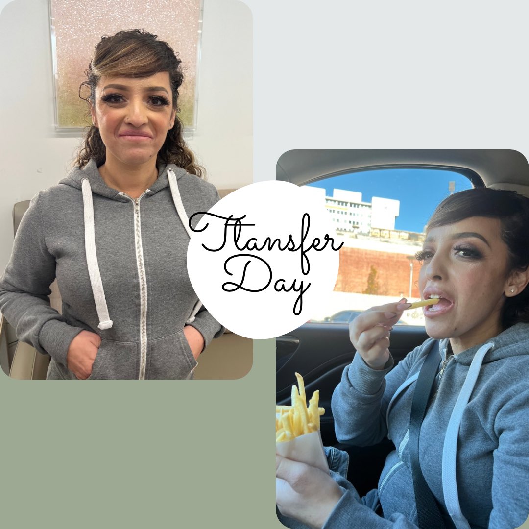 SurroPartners's tweet photo. GC Felisha had her transfer yesterday. It went so smoothly! Can’t wait to hear the HcG update soon. McDonald’s fries never hurt. 🫶🏻 #surrogacy https://t.co/BC6vn06J9O