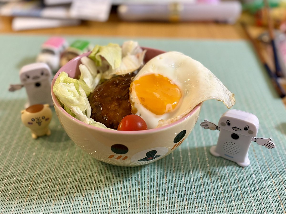 まとめ ロコモコ。 ᴸᵘⁿᶜʰ🏝️ 無印良品 素材を生かした ロコモコ ハンバーグをごはんに